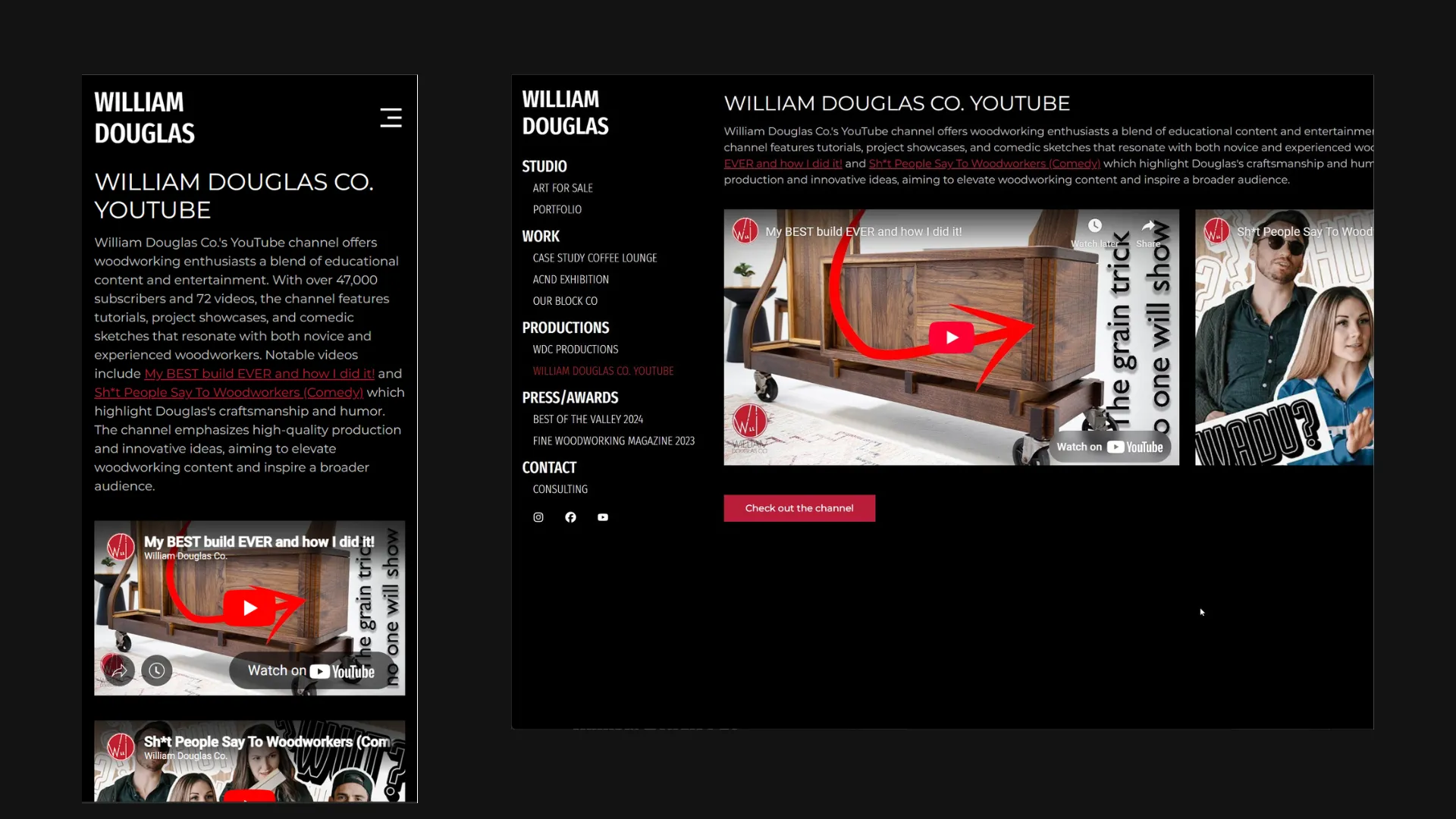 Purpose After Sports website screenshot