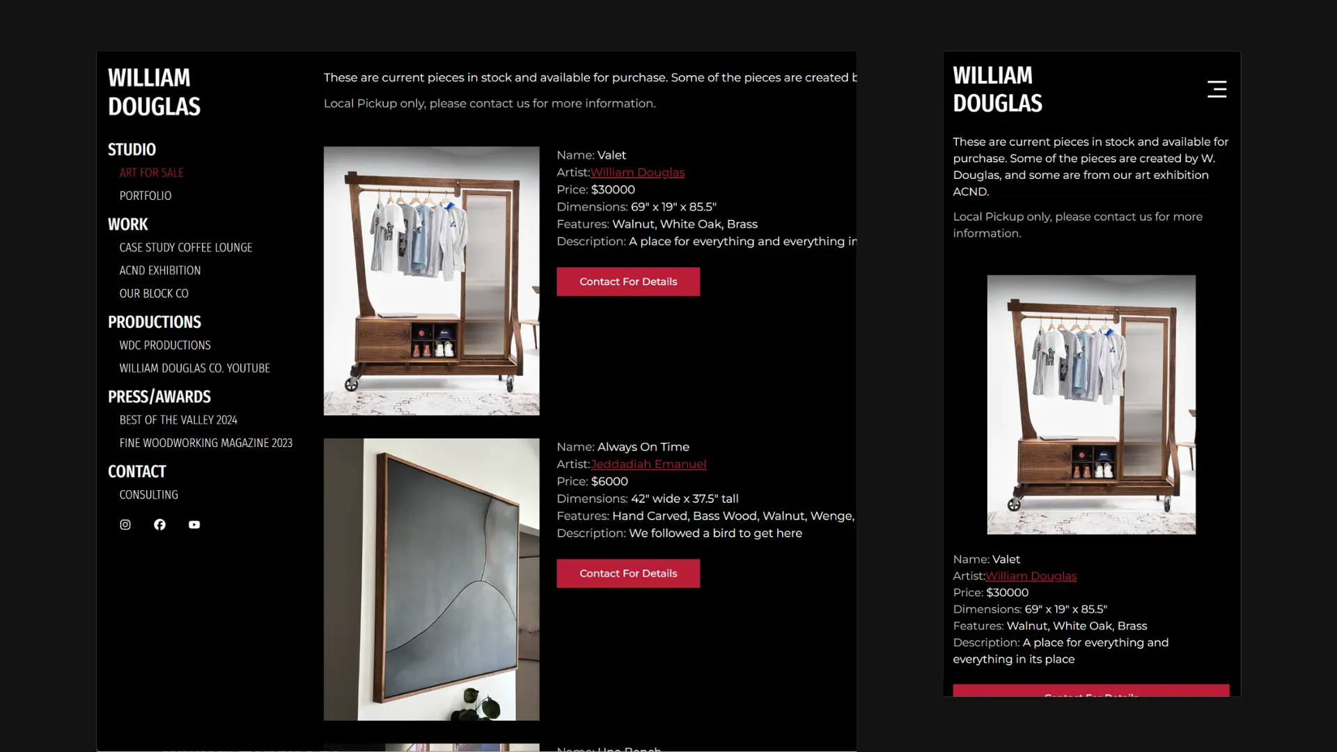 Purpose After Sports website screenshot